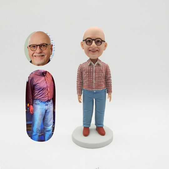 Discover Custom Bobbleheads, Make Your Own Bobblehead, Father bobblehead, grandfather gift