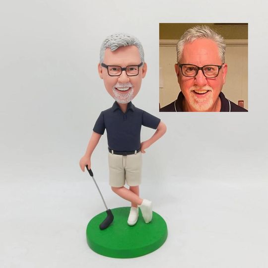 Discover Custom Christmas present Golf bobblehead,custom  for Father's Day Golfer, Custom Boss Gift