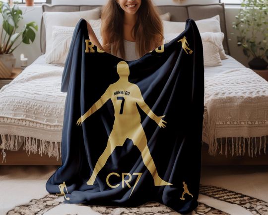 Discover Cristiano Ronado Cr7 Soccer Blanket