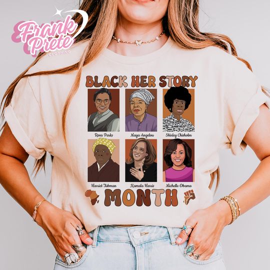Discover Black Her Story Month Shirt, Black History Month, African American, Juneteenth