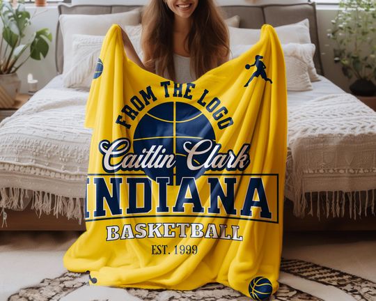Discover Caitlin Clark Indiana 22 Graphic Fleece Blanket
