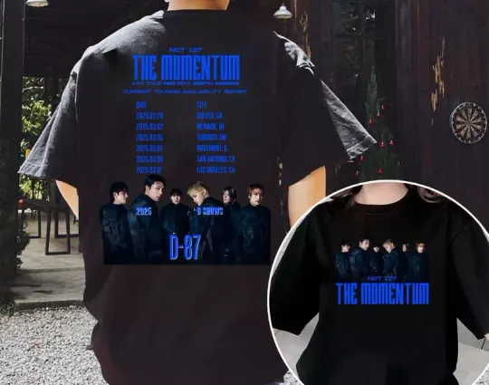 Discover NCT 127 The Momentum Tour 2025 T-Shirt, NCT 127 Walk Shirt, On The 127 Beat Shir