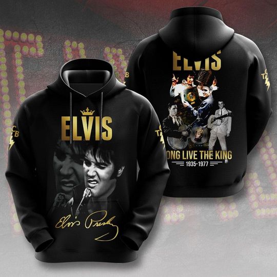 Discover Elvis Presley Hoodie, Elvis Presley 3D Hoodie, King Of Rock And Roll Shirt