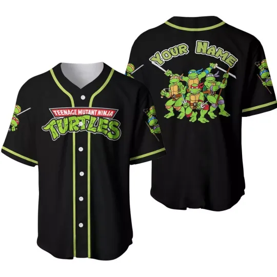 Discover Custom Name Teenage Mutant Ninja Turtles Baseball Jersey