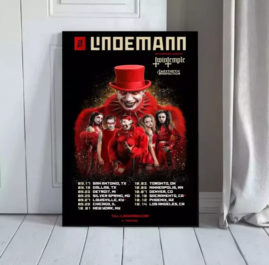 Discover Till Lindemann - Tour 2024 Poster Art Print Gift For Fans