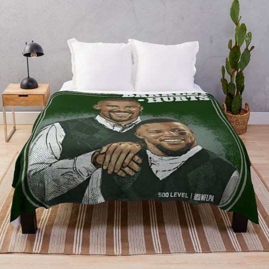 Discover Jalen Hurts & Saquon Barkley Step Brothers Throw Blanket
