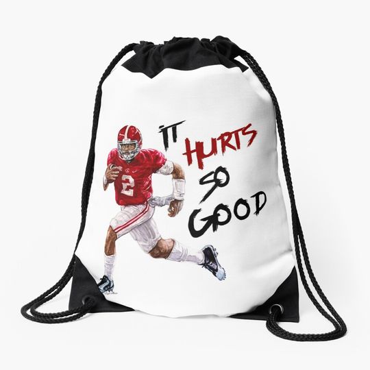 Discover jalen hurts Albm jersey Drawstring Bag