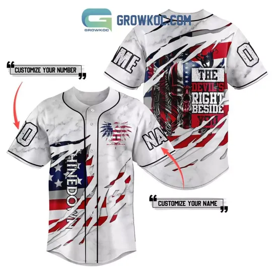 Discover shine down You White Personalized Baseball Jersey