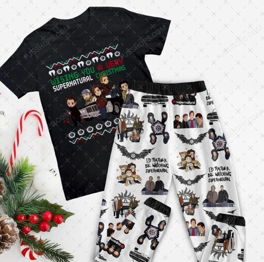 Discover Supernatural Pajamas Set, Supernatural Family Pajamas