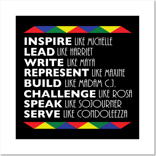 Discover Black History Month Inspire Like Michelle Obama - Black History Month - Posters Prints