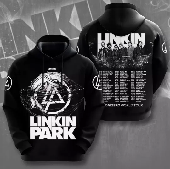 Discover Linkin Park 2025 Tour Date 3D Hoodie, Unisex All Size, Gift For Men And Women