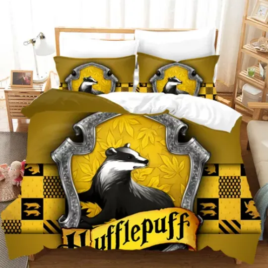 Discover Harry Potter 3-Pieces Bedding Set Cotton Blend Duvet/Quilt Cover Two Pillowcases