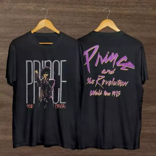 Discover Vintage 1985 Prince And The Revolution Pur Rain World Tour Shirt