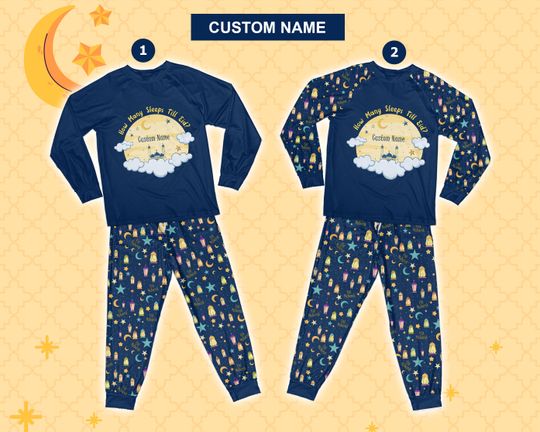 Discover Eid Mubarak Pajamas, How Many Sleeps Till Eid Long Sleeve Two Piece Pajama, Ramadan Kareem