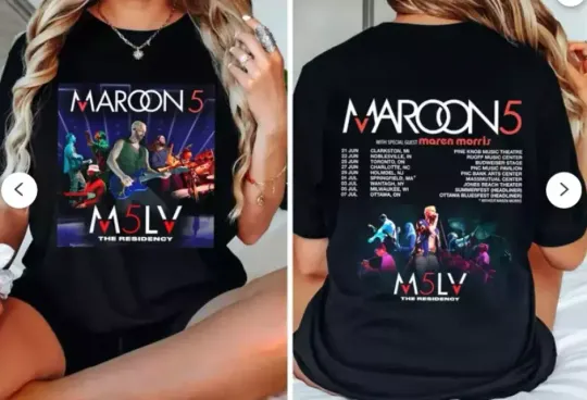 Discover Maroon 5 2024 Tour Double Sided Shirt shirt