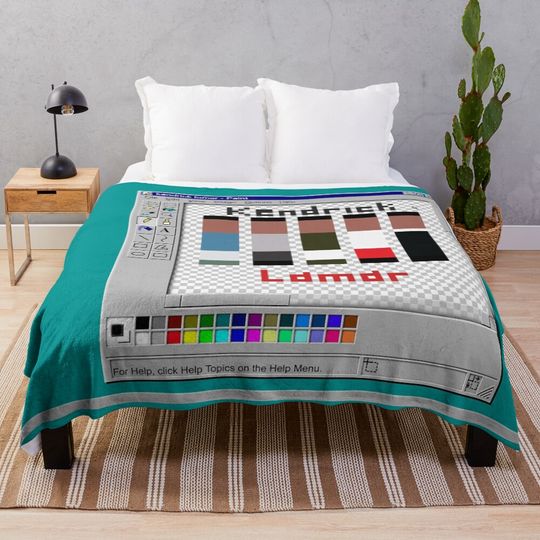 Discover kendrick lamar 8 bit Throw Blanket