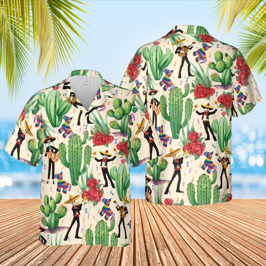 Discover Cinco De Mayo Hawaiian Shirt, Cinco De Mayo Skeleton Button Up Shirt