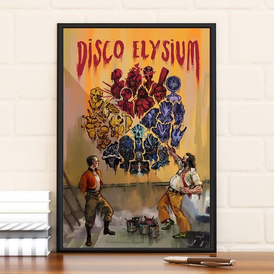 Discover Disco Elysium Movie Poster, Limited Edition Collectibl Room Decor, Home Decor, Wall art