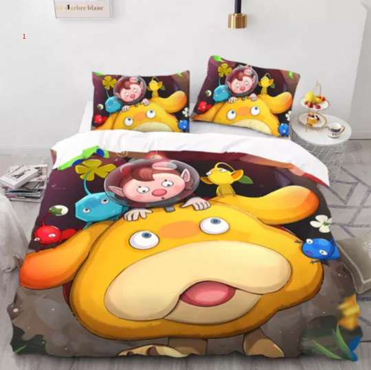 Discover Pikmin Oatchi Dog Bedding Set Duvet Cover Sets