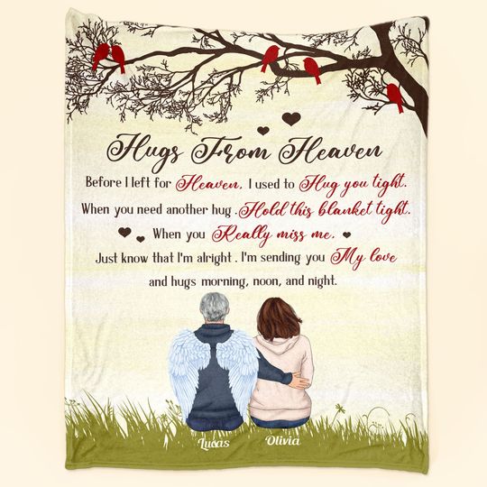 Discover Hugs From Heaven - Personalized Memory Blanket