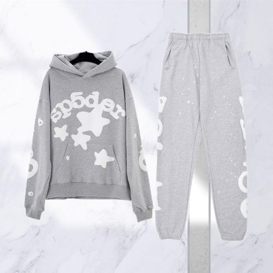 Discover Sp5der Web Hoodie Jogger Sets