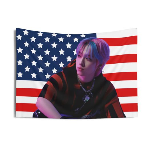 Discover Xdinary Heroes Gaon Pink Hair American Tapestry, Xdinary Heroes Concert Banner