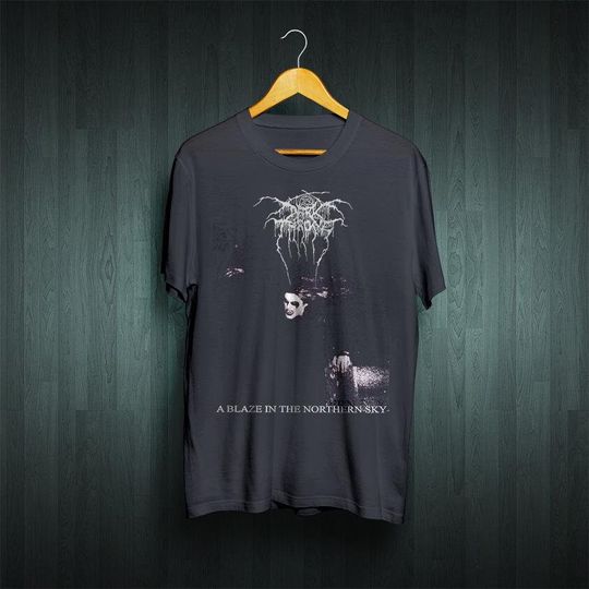 Discover Darkthrone T Shirt, Dark Throe, Black Metal, A laze In The Northern Sky