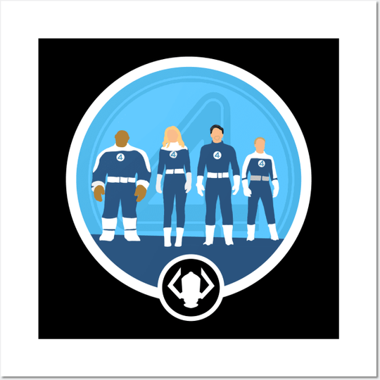 Discover Four heroes with villain - Fantastic Four - Posters Prints