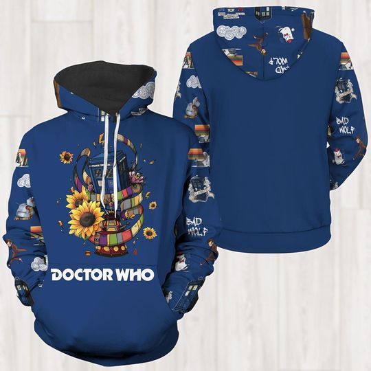 Discover Doctor Who Hoodie, Tardis Police Box Hoodie Men, Dr Who Series Unisex Hoodie