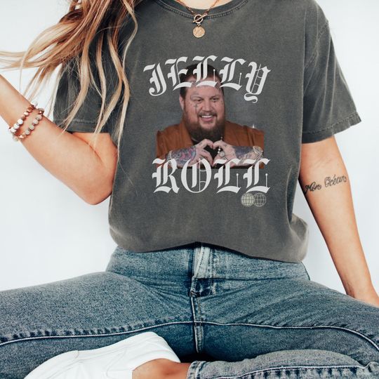 Discover Jelly Roll Shirt,  Jelly Roll 2025 Tour Shirt, Jelly Roll Vintage T-Shirt, Gift For Women and Man, Unisex T-Shirt