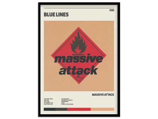 Discover Massive Attack Blue Lines Music Poster