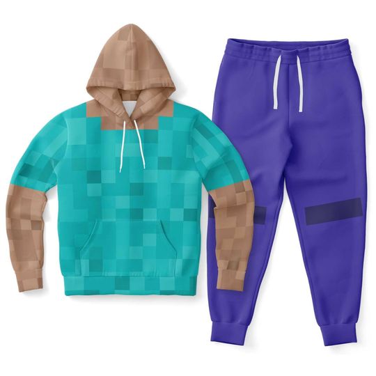 Discover MC Steve Character Hoodie & Jogger Set