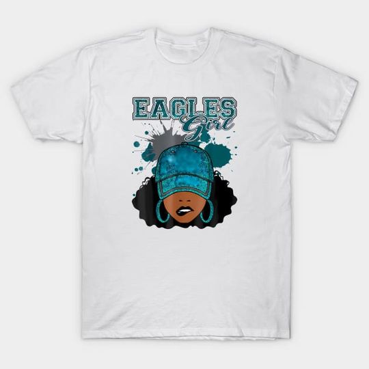 Discover Eagles Girl Just A Girl Who Loves Eagles - Eagles Football - Football Fan Gifts - T-Shirt