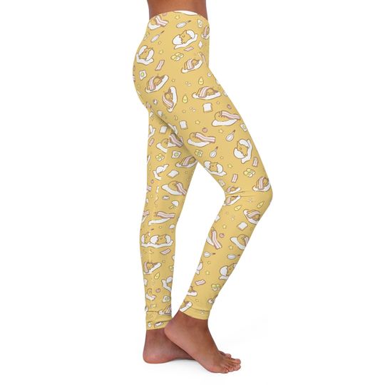 Discover Lazy Yellow Egg Women's Spandex Leggings