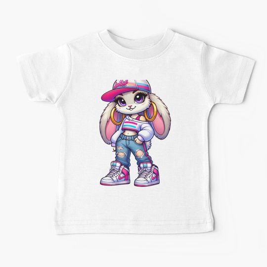Discover Cute Meets Bunny Baby T-Shirt