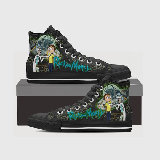 Discover Rick and Rickandmorty Sneakers Men's High Top Sneakers