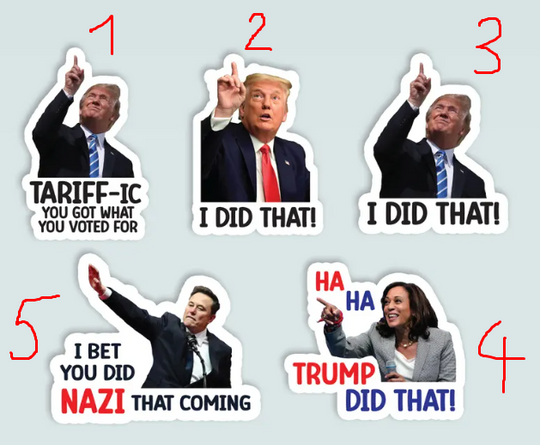 Discover Anti Trump Stickers  My Tariff Did That Stickers, FDT Stickers