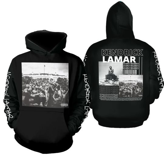 Discover two sided hoodie  Rapper Kendrick Lamar To Pimp A Butterfly Graphic Hoodie 3D
