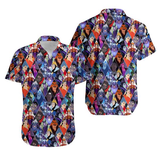 Discover Villain Characters Hawaiian Shirt