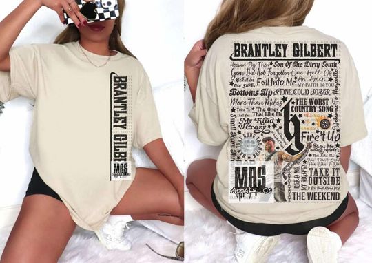 Discover Brantley Gilbert shirt Song title tshirt top merch Music shirt gift