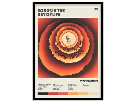 Discover Stevie Wonder - Songs In The Key of Life Poster