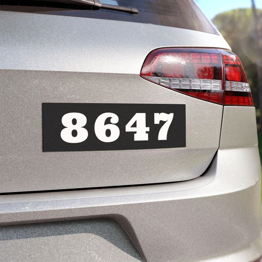 Discover 8647 Anti Trump Car Magnet, Remove 47, Impeach Trump, Political Protest