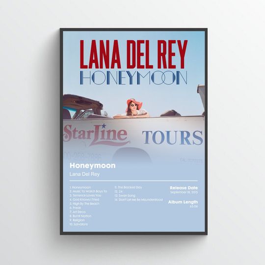 Discover Lana Del Rey - Honeymoon - Album Poster