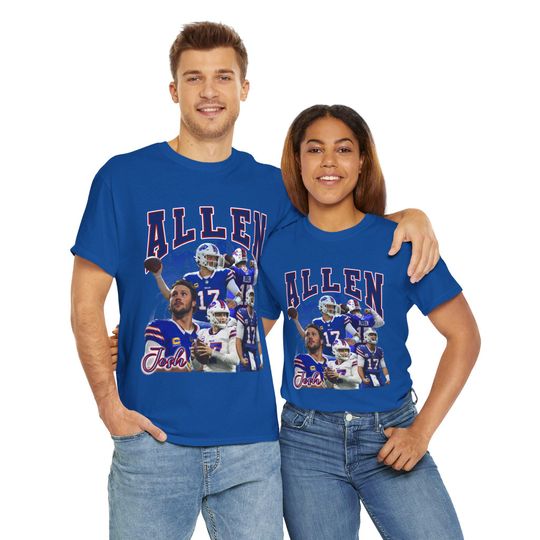 Discover Josh Allen Buffalo Collage Cotton Tee