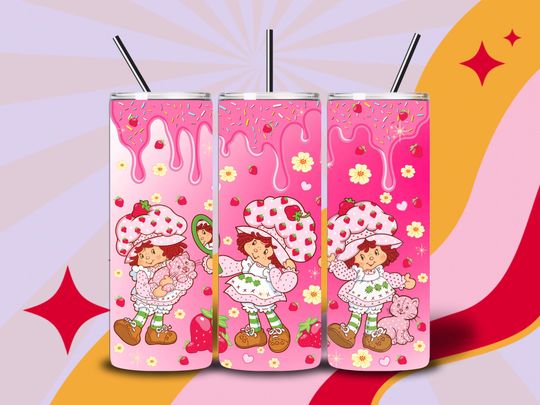 Discover sprinkle drip strawberrysc 20oz tumbler