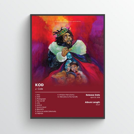 Discover J. Cole - KOD - Album Poster