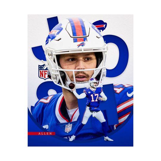Discover Josh Allen Matte Vertical Poster