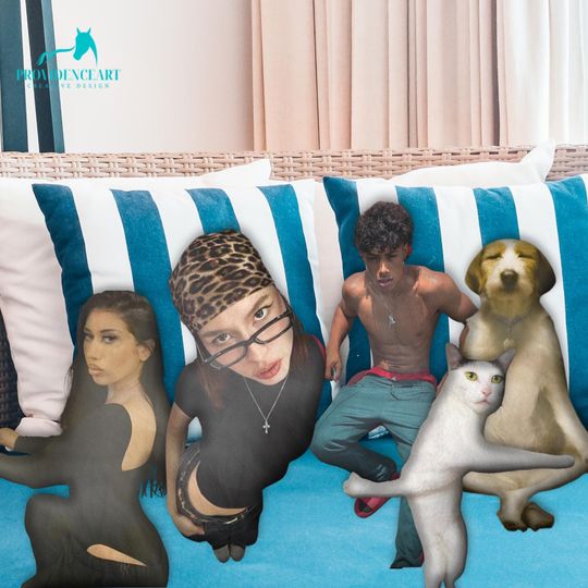 Discover Custom Ugly Pillow Friend Dog Pet, Personalized Photo Ugly Pillow