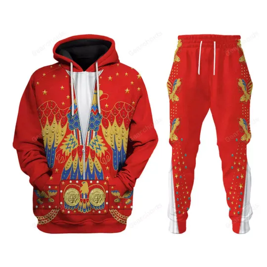 Discover Elvis Hoodie Jogger Set