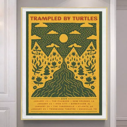 Discover Trampled By Turtles January 24 2025 Atlanta GA Poster
